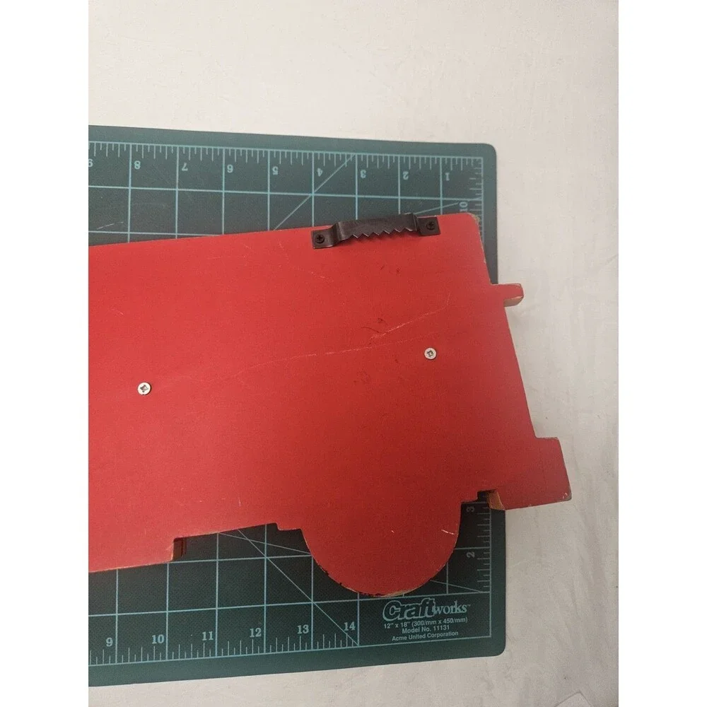 Vintage Wooden Fire Truck Wall Hook Mount